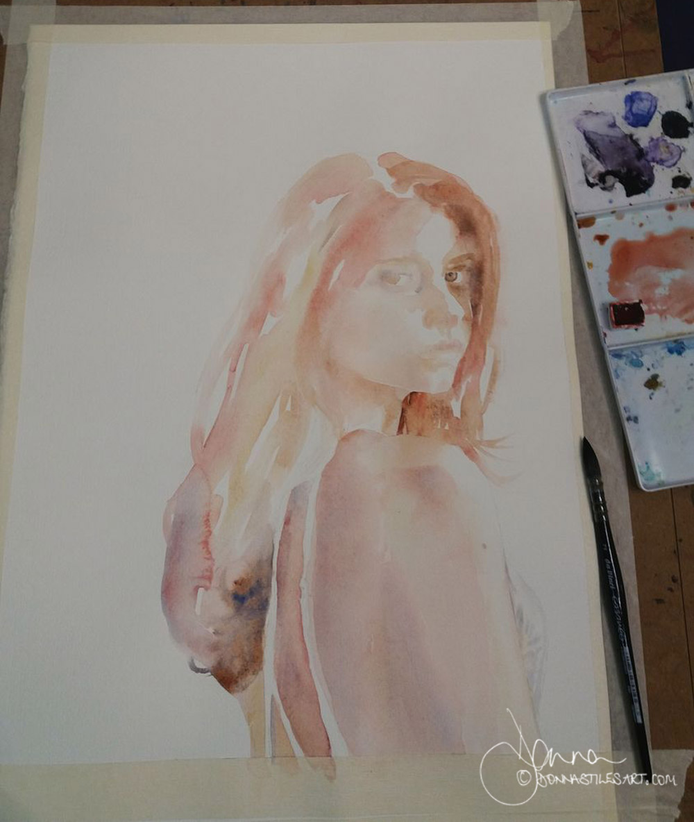 Watercolour portrait painting tips