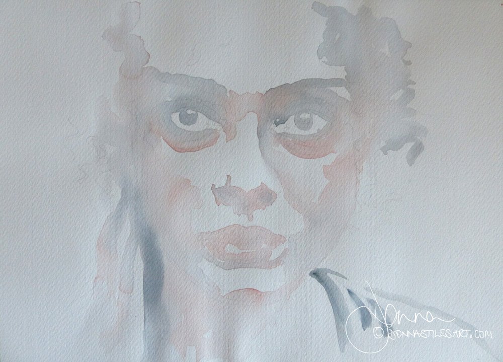 How to do watercolour portraits