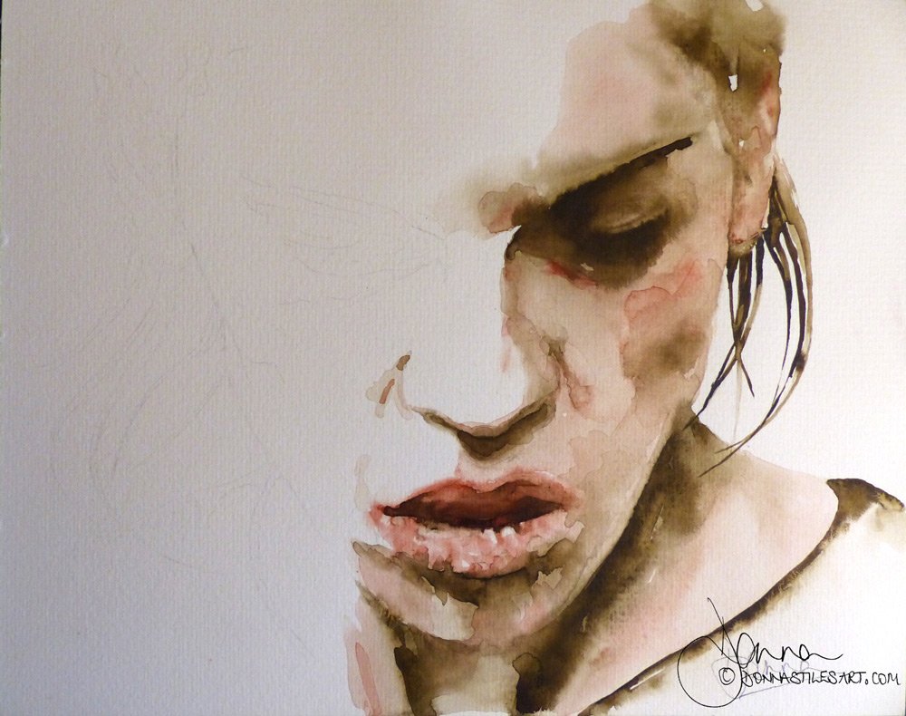 Limited palette watercolour painting