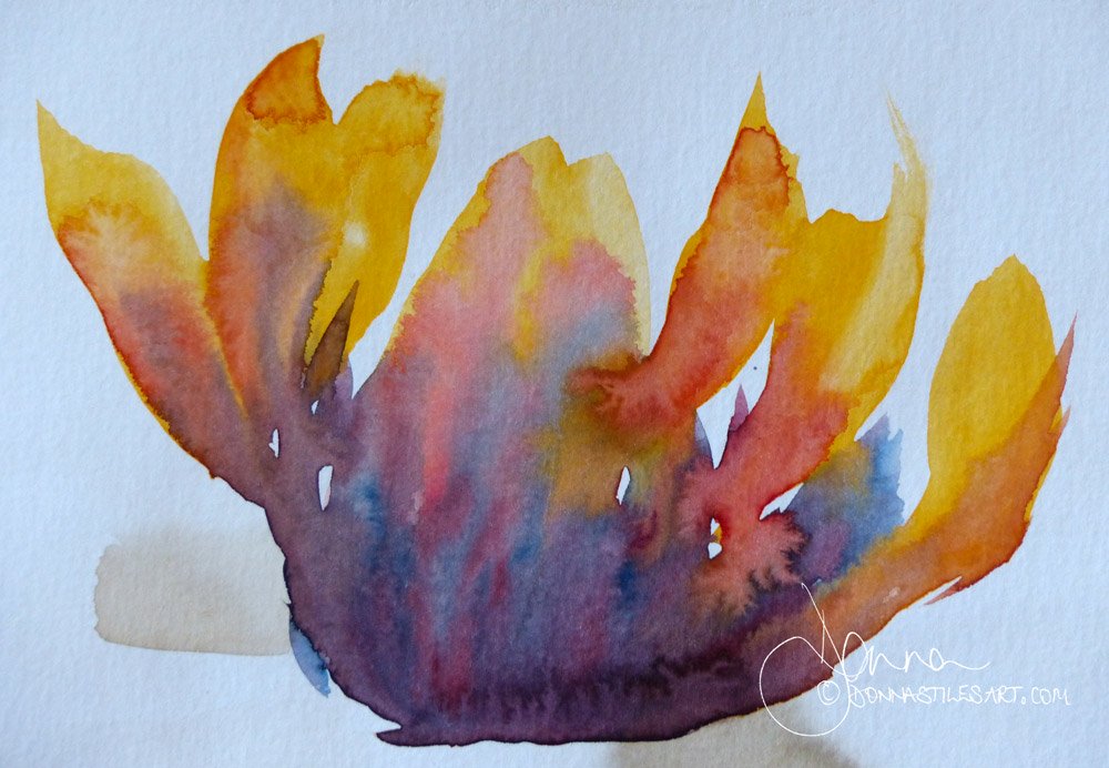 Playing with watercolour pigment combinationn