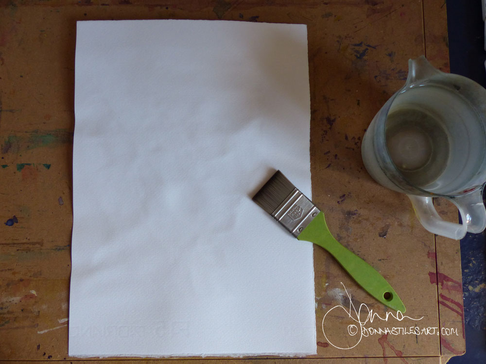 How to flatten watercolour paper easy step by step