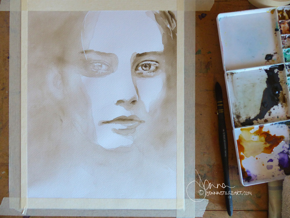 Should beginners paint watercolour portraits?