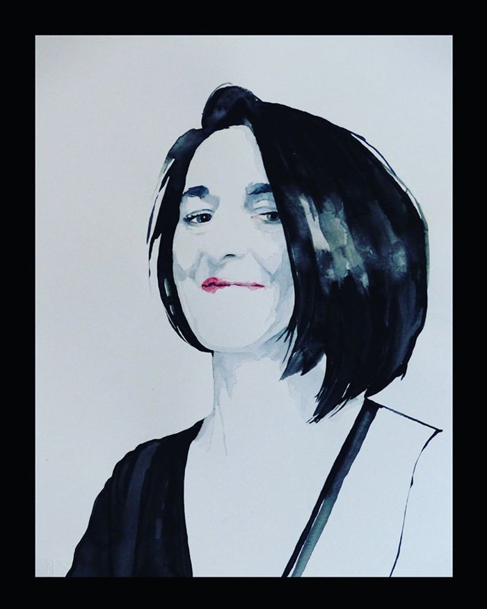 Watercolor self portrait