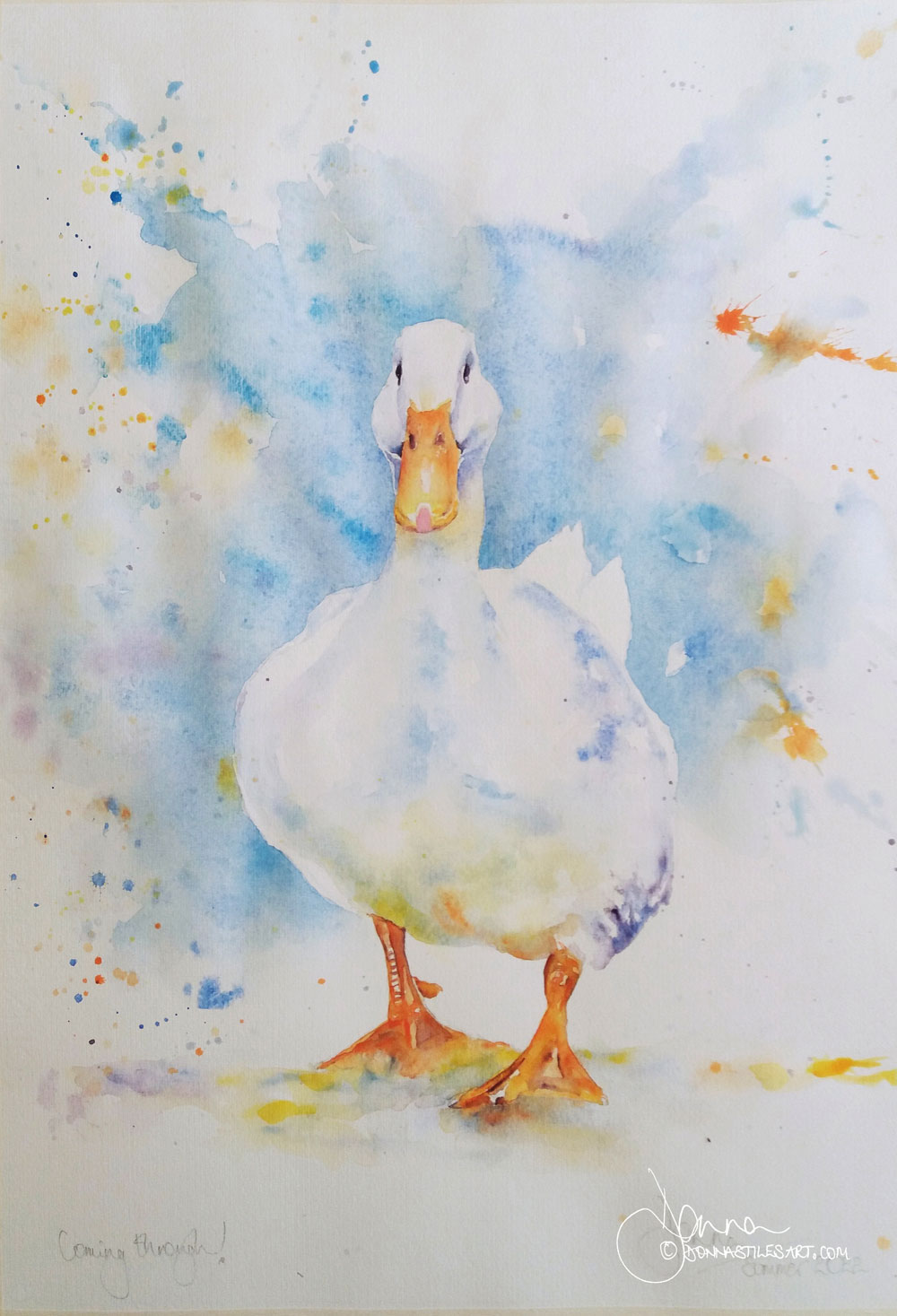 Watercolour duck