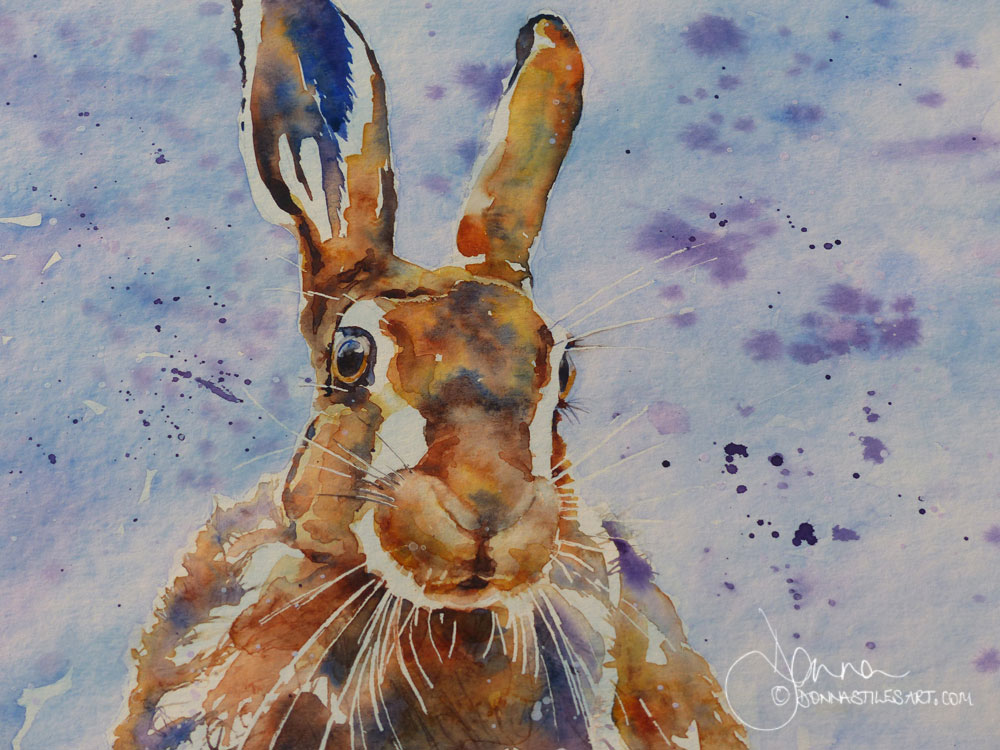 Watercolour animal painting